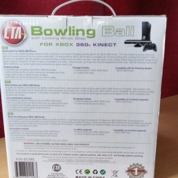 Xbox 360 Kinect Bowling Ball CTA Digital Controller For Xbox 360 Kinect - Picture 2 of 3